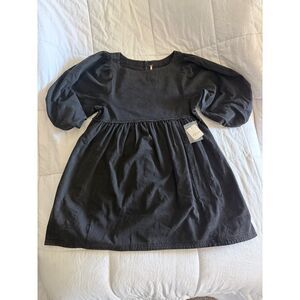 Free People Black Denim Mini Dress – NWT, Size XS